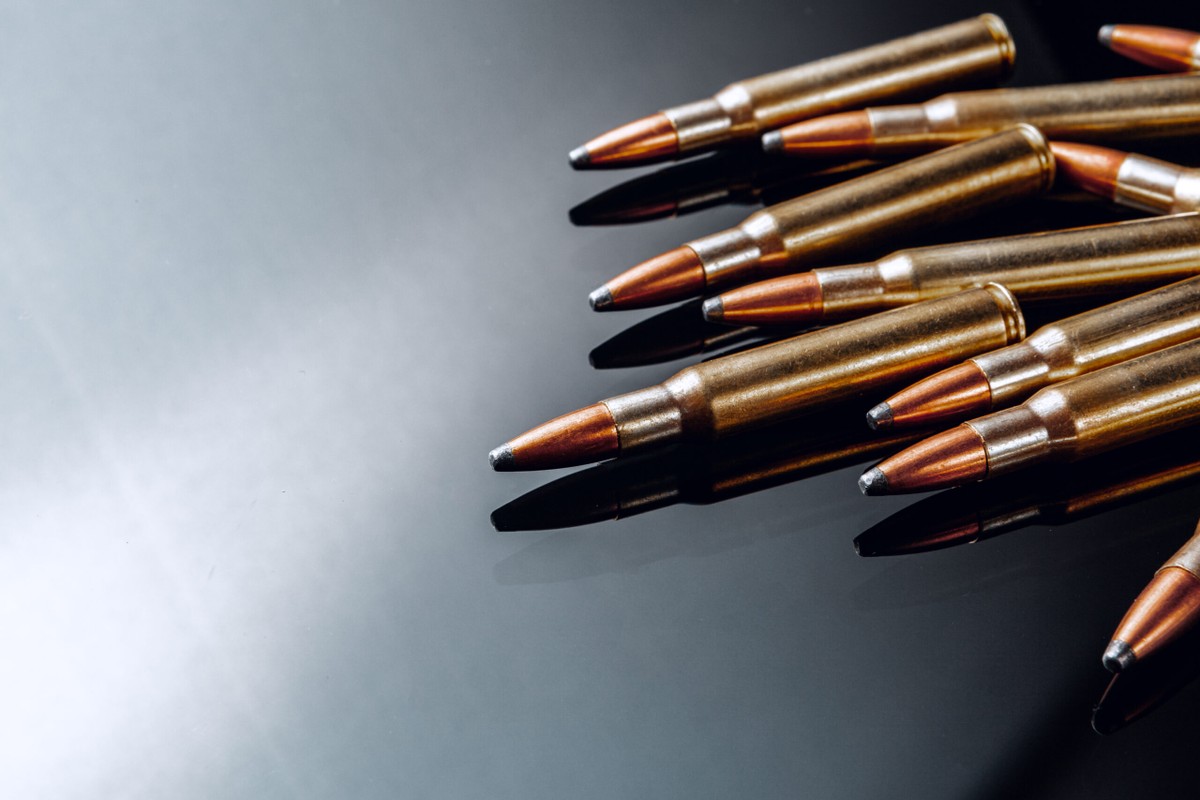 image of rifle bullets